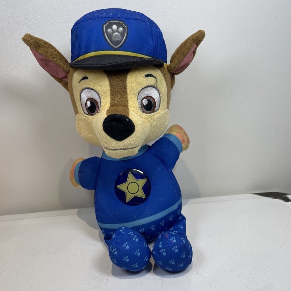 Paw Patrol Snuggle Up Pup Chase Puppy Night Light Musical Lullaby Plush...